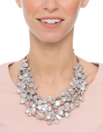 Grey Pearl Adjustable Necklace