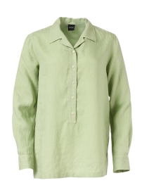 Mint Green Cotton Poplin Shirt
