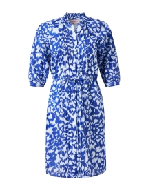 Product image thumbnail - Banjanan - Benita Blue Ikat Cotton Dress