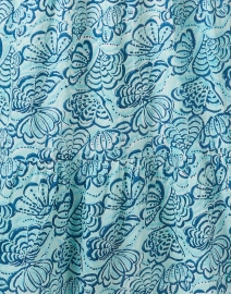 Fabric image thumbnail - Banjanan - Poppy Aqua Print Cotton Dress