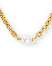 Front image thumbnail - Ben-Amun - Gold Chain Pearl Necklace