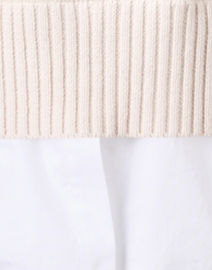 Fabric image thumbnail - Brochu Walker - Emmet Beige Sweater with White Underlayer