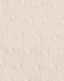 Fabric image thumbnail - Cortland Park - Sophie Beige Cable Knit Cashmere Cardigan