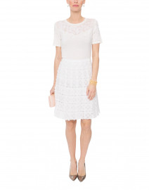 Tyler Floral Lace Panel Skirt
