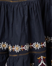 Fabric image thumbnail - Figue - Johanna Navy Embroidered Cotton Dress