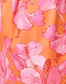 Fabric image thumbnail - Finley - Alex Orange and Pink Floral Cotton Shirt Dress