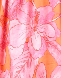 Fabric image thumbnail - Finley - Candace Orange and Pink Floral Cotton Top