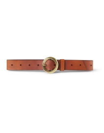 Product image thumbnail - Gavazzeni - Azalea Brown Leather Belt