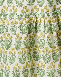 Fabric image thumbnail - Ro's Garden - Deauville Yellow Floral Print Shirt Dress