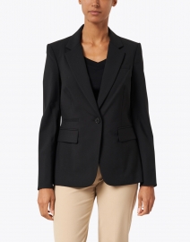 Front image thumbnail - Veronica Beard - Classic Black Essential Dickey Jacket
