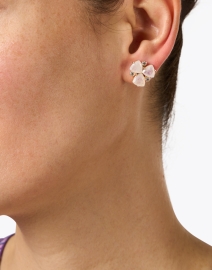 Look image thumbnail - Atelier Mon - Ivory Moonstone Stud Earrings