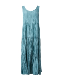 Turquoise Crushed Silk Dress