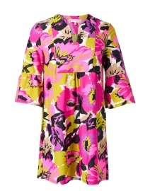 Kerry Pink and Yellow Multi Floral Printed Dress