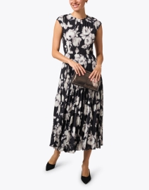 Look image thumbnail - Jason Wu Collection - Black and White Print Pleated Dress