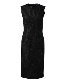 Black Plaid Sheath Dress