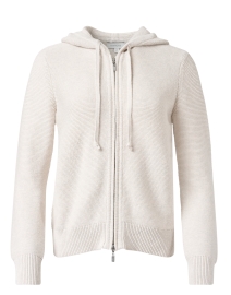 Product image thumbnail - Kinross - Beige Cotton Hoodie Sweater