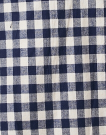 Fabric image thumbnail - Sail to Sable - Navy Gingham Cotton Dress 