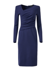 Blue Ruched Jersey Dress 