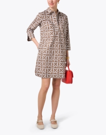 Look image thumbnail - Hinson Wu - Aileen Brown and White Print Cotton Dress