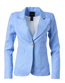 Product image thumbnail - Smythe - Duchess Periwinkle Blue Linen Blazer