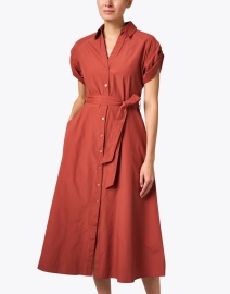 Front image thumbnail - Brochu Walker - Fia Tuscan Red Shirt Dress 