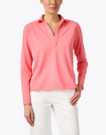 Front image thumbnail - Frank & Eileen - Patrick Watermelon Popover Henley Top