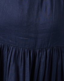Fabric image thumbnail - Christy Lynn - Raya Navy Organza Embroidered Shirt Dress