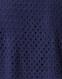 Fabric image thumbnail - Jude Connally - Gloria Navy Eyelet Cotton Shirt Dress