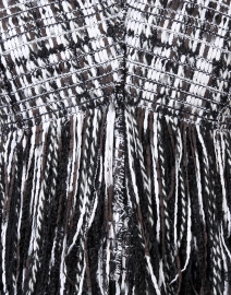 Fabric image thumbnail - Jason Wu Collection - Black and White Tweed Fringe Jacket