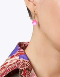 Look image thumbnail - Alexis Bittar - Pink Lucite Teardrop Earrings