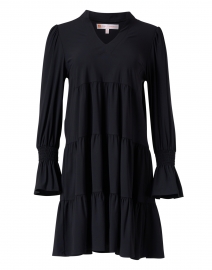 Tammi Black Tiered Ponte Dress