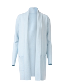 Product image thumbnail - Burgess - Blue Cotton Cashmere Travel Coat