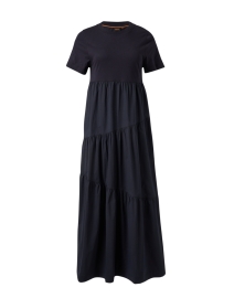 Product image thumbnail - Boss - Ensi Black Tiered Cotton Dress