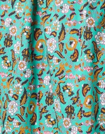 Fabric image thumbnail - Figue - Johanna Teal and Orange Print Cotton Dress