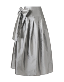 Silver Taffeta Wrap Skirt