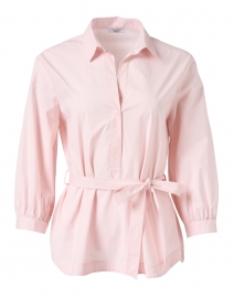 Product image thumbnail - Peserico - Pink Belted Cotton Poplin Top