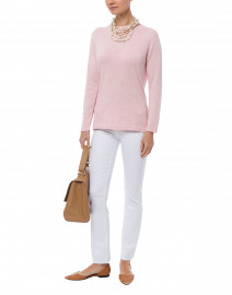 Oleander Pink Pima Cotton Sweater