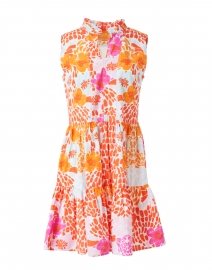Antigua Orange Floral Print Dress