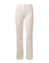 Product image thumbnail - Mother - The Weekender Cream Flare Jean