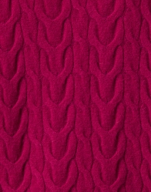 Fabric image thumbnail - Repeat Cashmere - Magenta Cashmere Cable Knit Sweater
