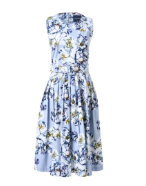 Florence Blue and White Floral Print Dress