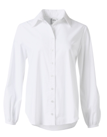 Product image thumbnail - Finley - Nina White Poplin Shirt