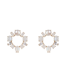 Ivory and Pearl Stud Earrings
