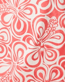Fabric image thumbnail - Tara Jarmon - Rivolta Coral Floral Print Dress