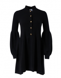 Charleston Black Knit Cashmere Dress
