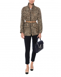 Cheetah Print Zip Front Jacket