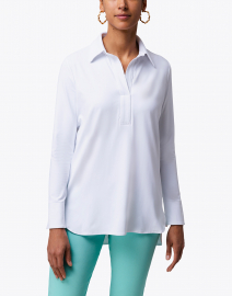Front image thumbnail - Jude Connally - Hadley White Henley Top