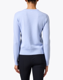 Back image thumbnail - Vince - Blue Cashmere Sweater