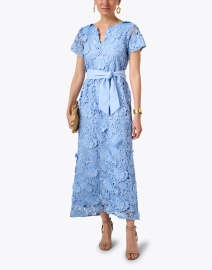 Look image thumbnail - Abbey Glass - Heidi Blue Lace Dress