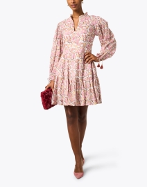 Look image thumbnail - Oliphant - Montenegro Pink Print Cotton Dress